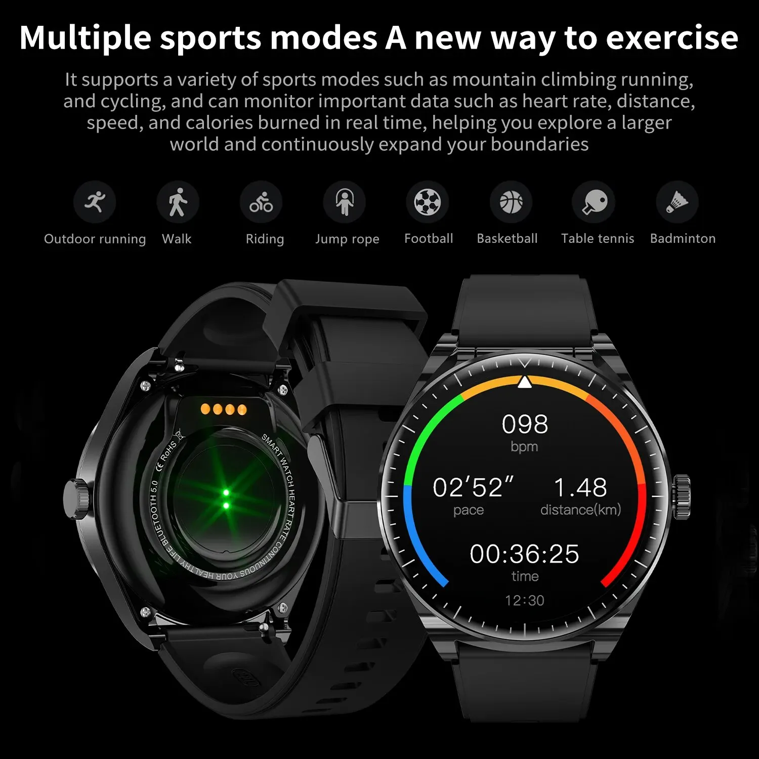 Nuovo TWS auricolare Smart Watch funzione NFC Fitness Tracker sport Smartwatch monitoraggio della salute Bluetooth Wireless Headset Watches