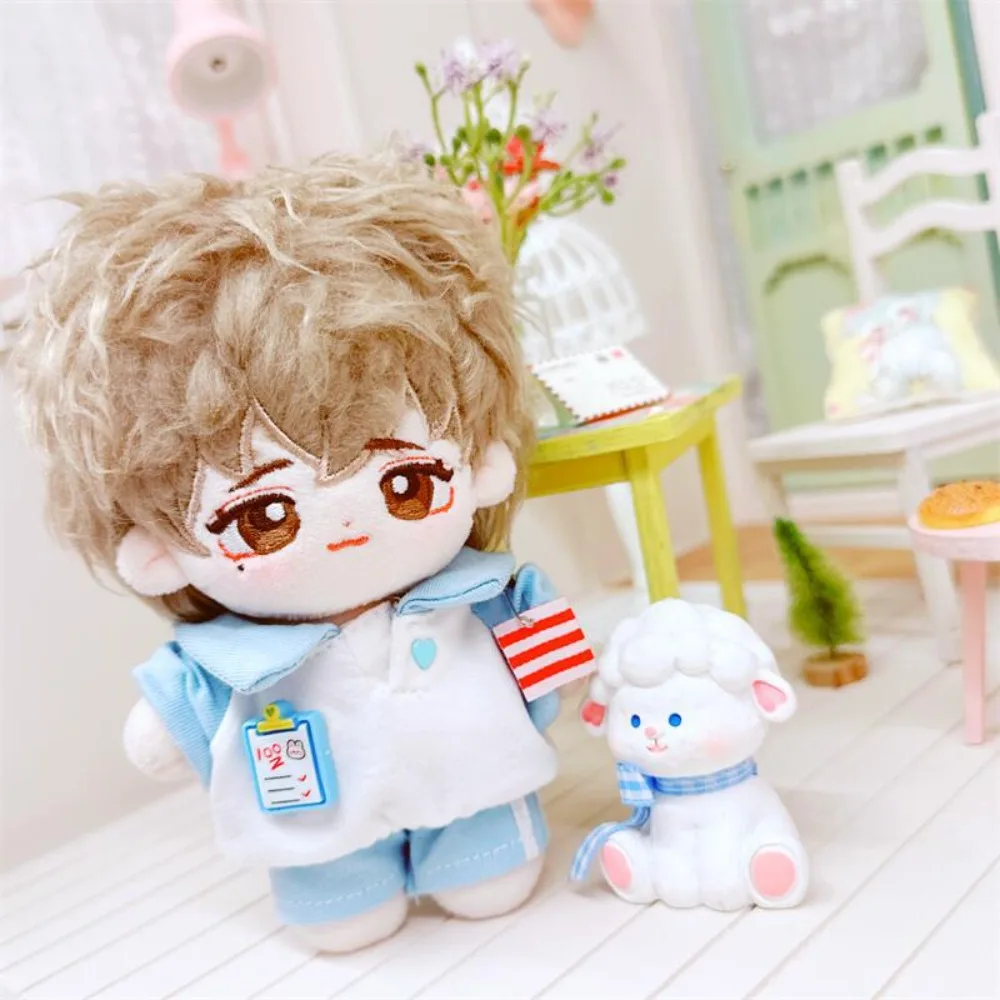 ぬいぐるみぬいぐるみ 10 センチメートル人形服 Tシャツパーカーピンク Tシャツパンツセットかわいい漫画無属性人形服ままごと