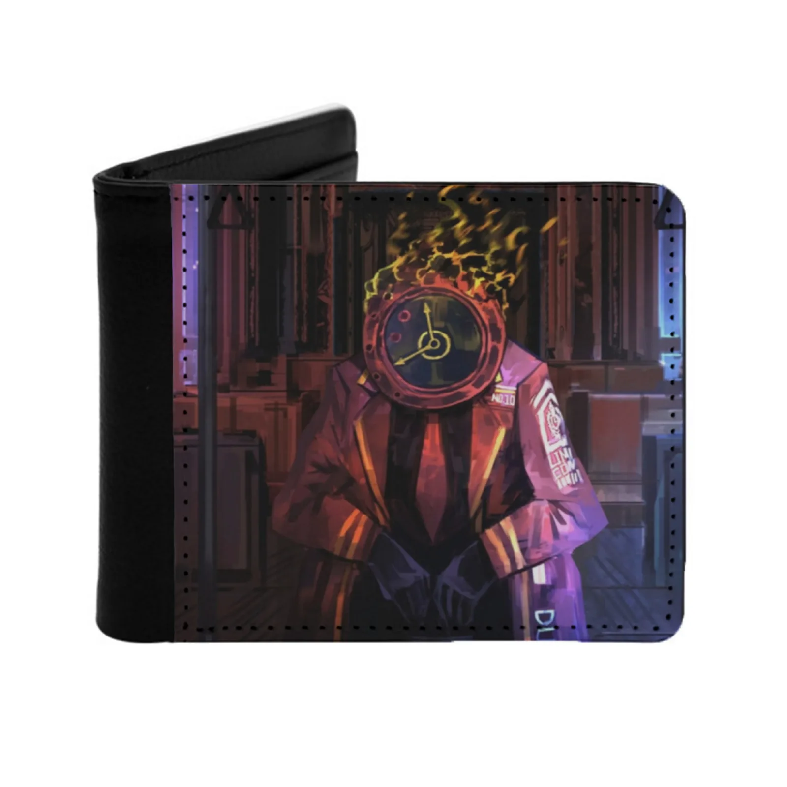 

Dante Art Limbus Company Кожаные мужские кошельки Держатель для кредитных карт Кошелек Черный кошелек Библиотека Ruina Limbus Company Lobotomy