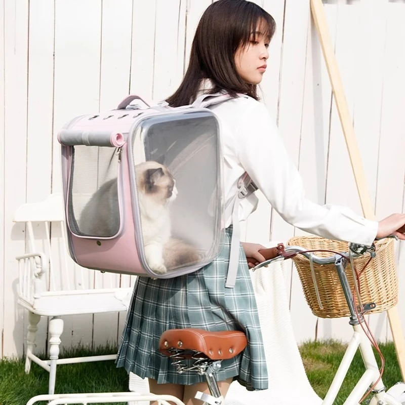 Cat Carrier Pet Carrier Cat Backpack Bag Cat Transport Small Animal Carrier Handheld Travel Bag Large Capacity Dog Backpack