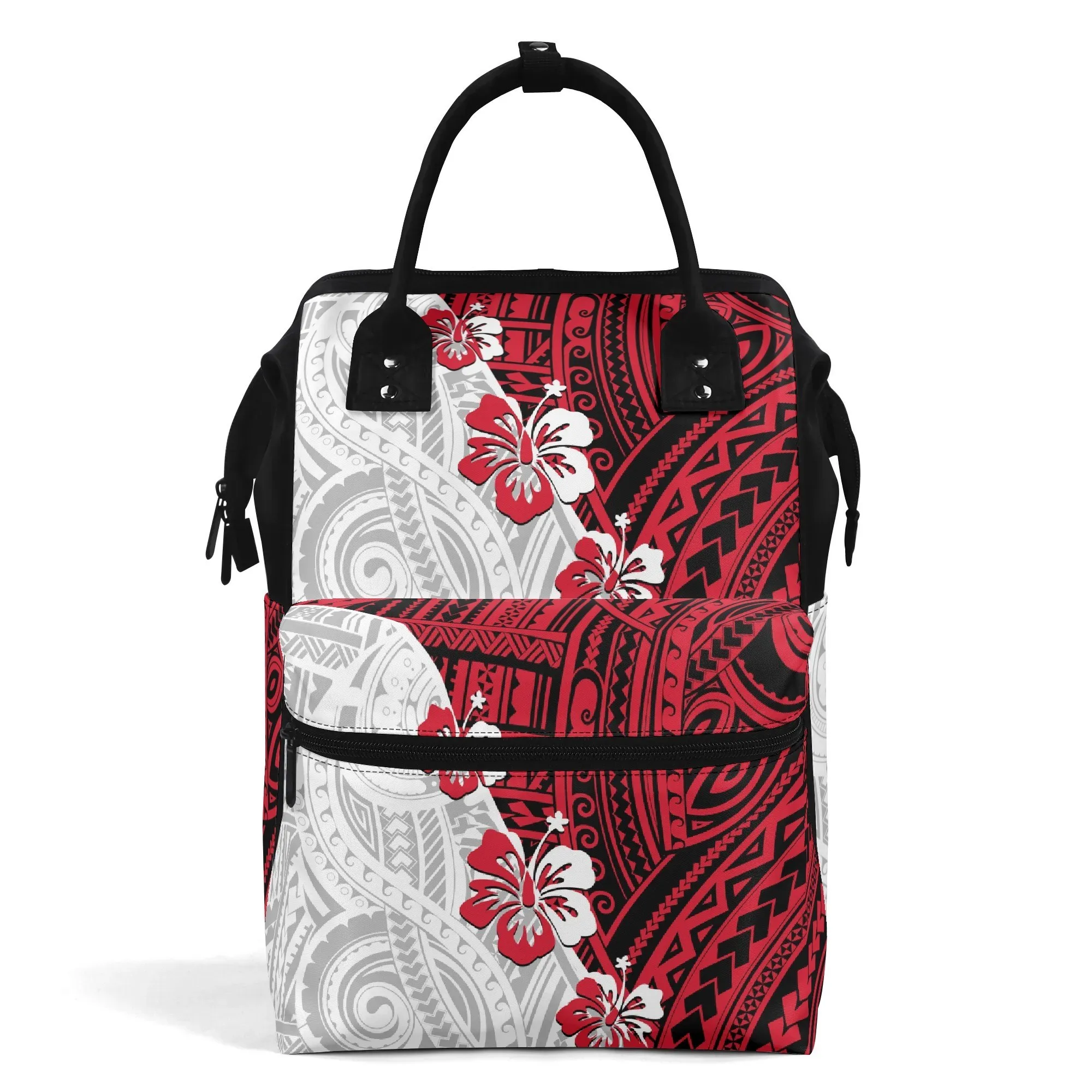 

Полинезийская школьная сумка с двойным плечом, школьная сумка для кампуса, большая вместительная сумка с двойным плечом и утконосом, настраиваемая