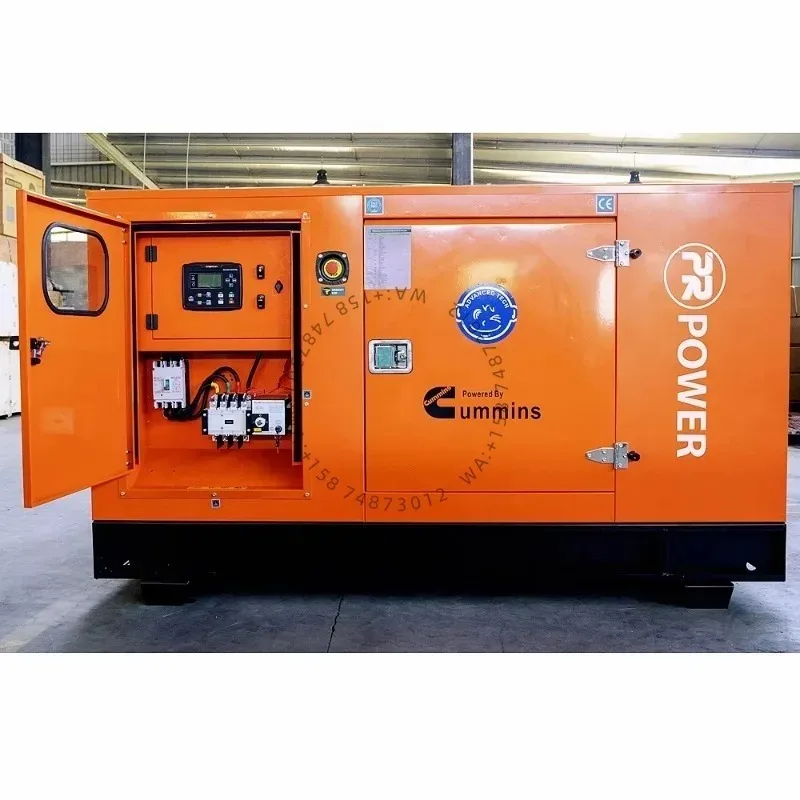 High Quality Industrial Soundproof Type Diesel Generator 50kw/60kw/70kw/80kw/125kva Diesel Generator Set