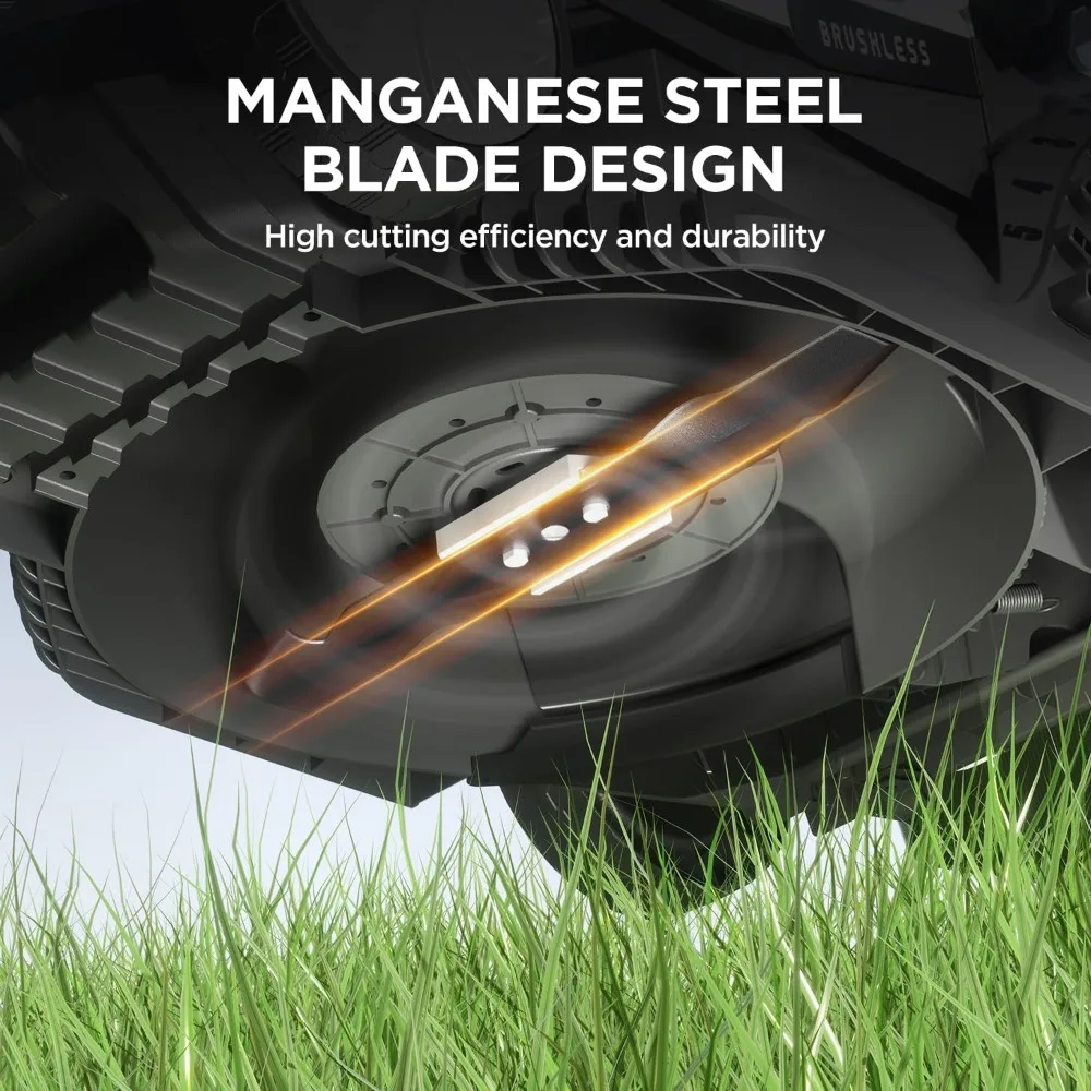 جزازة العشب الكهربائية اللاسلكية 20 فولت، بعرض 13 بوصة، 5 إعدادات للارتفاع، مثالية للحدائق والساحات والمزارع الصغيرة