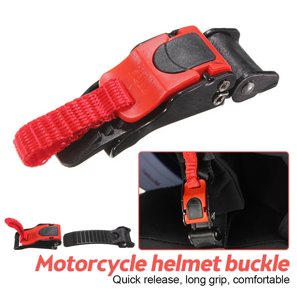 Motorcycle Helmet Clip Plastic Pull Buckles Quick Release Bike Strap Quick Release Pull Buckle For Scooter Bicycle Accessories