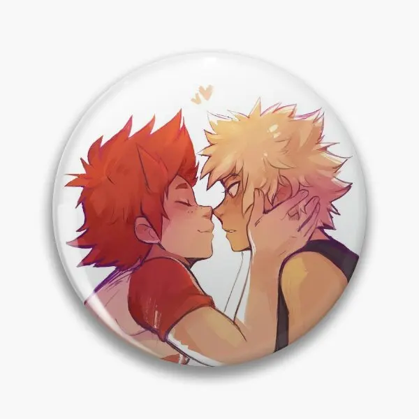 Kiribaku  Soft Button Pin Gift Creative Cute Decor Badge Funny Hat Brooch Jewelry Fashion Clothes Collar Metal Cartoon Lover