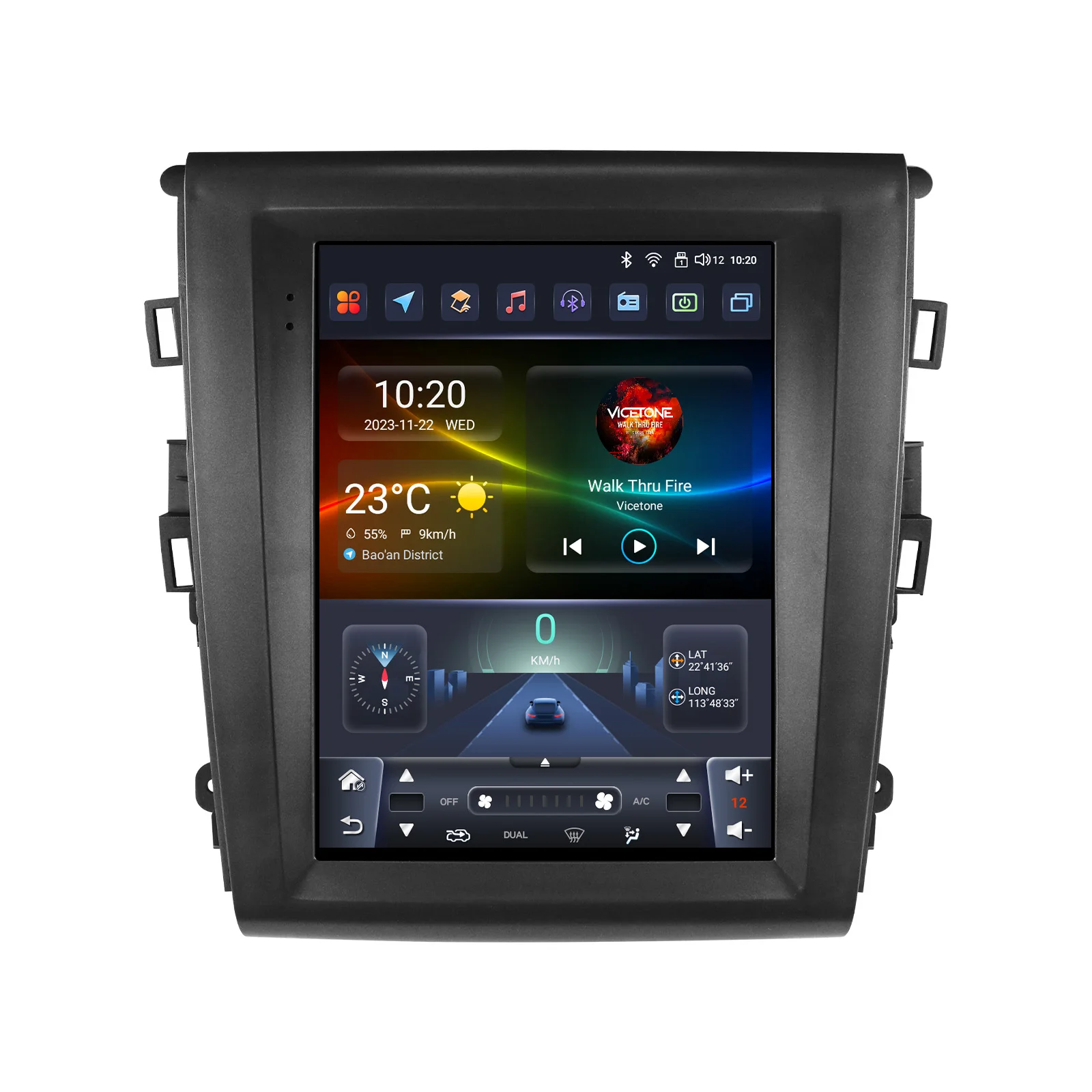 Auto Intelligente Radio voor Ford Fusion Mondeo MK5 A/C 2013-2019 Draadloze Carplay Android Auto 9.7 ''4G WIFI Autoradio Stereo - afbeelding 2