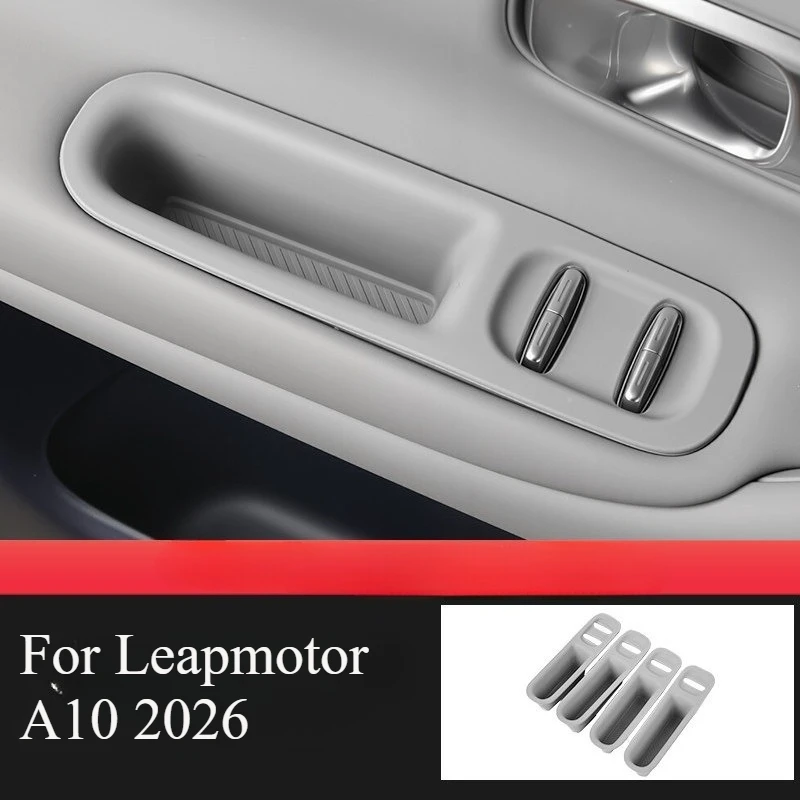 For Leapmotor A10 2026– Door Handle Cover Protectors & Center Console Armrest Storage Organizer Tray