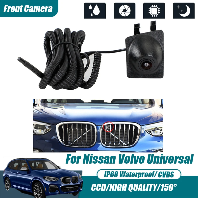 

Car Front View Parking CCD Night Vision LOGO Camera 150° Waterproof CVBS HD AHD For BMW X3 2018 Front Camera Color camera