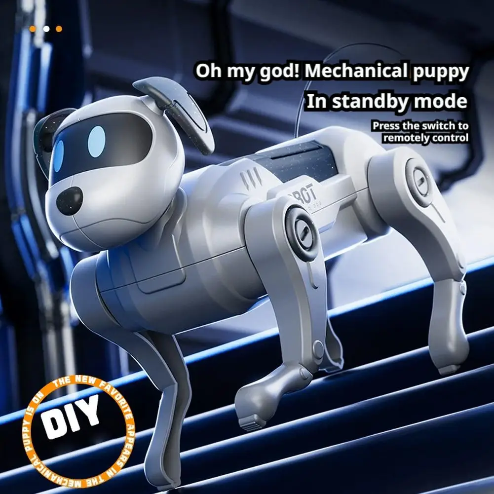 Robot Dog Toys DIY Assembly Toys Remote Control Walking And Climbing Intelligent Robot Dog Toy Gift For Children Y4T9 - view 6