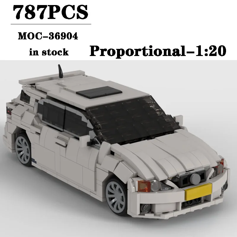 

Building Block MOC-36904 Car Sports Car CT200h 1:20 Scale Model Construction Model 787PCS Children's Birthday Gift Christmas Toy