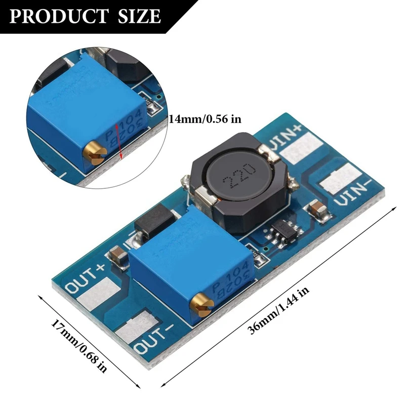 20X MT3608 DC Voltage Regulator Step Up Dc Boost Converter Power Module(A) & 5X DC-DC Buck Converter USB Charger Module