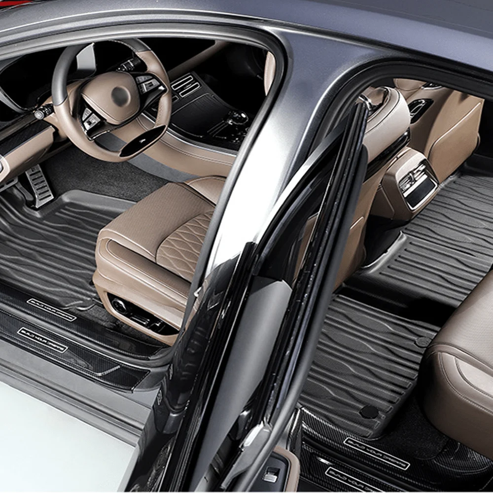 

For BYD Han EV / DMI 2022-2025 TPE Floor Mats and Cargo Liner All Weather Anti-Slip Waterproof Rear Trunk Mats Backrest Mats LHD