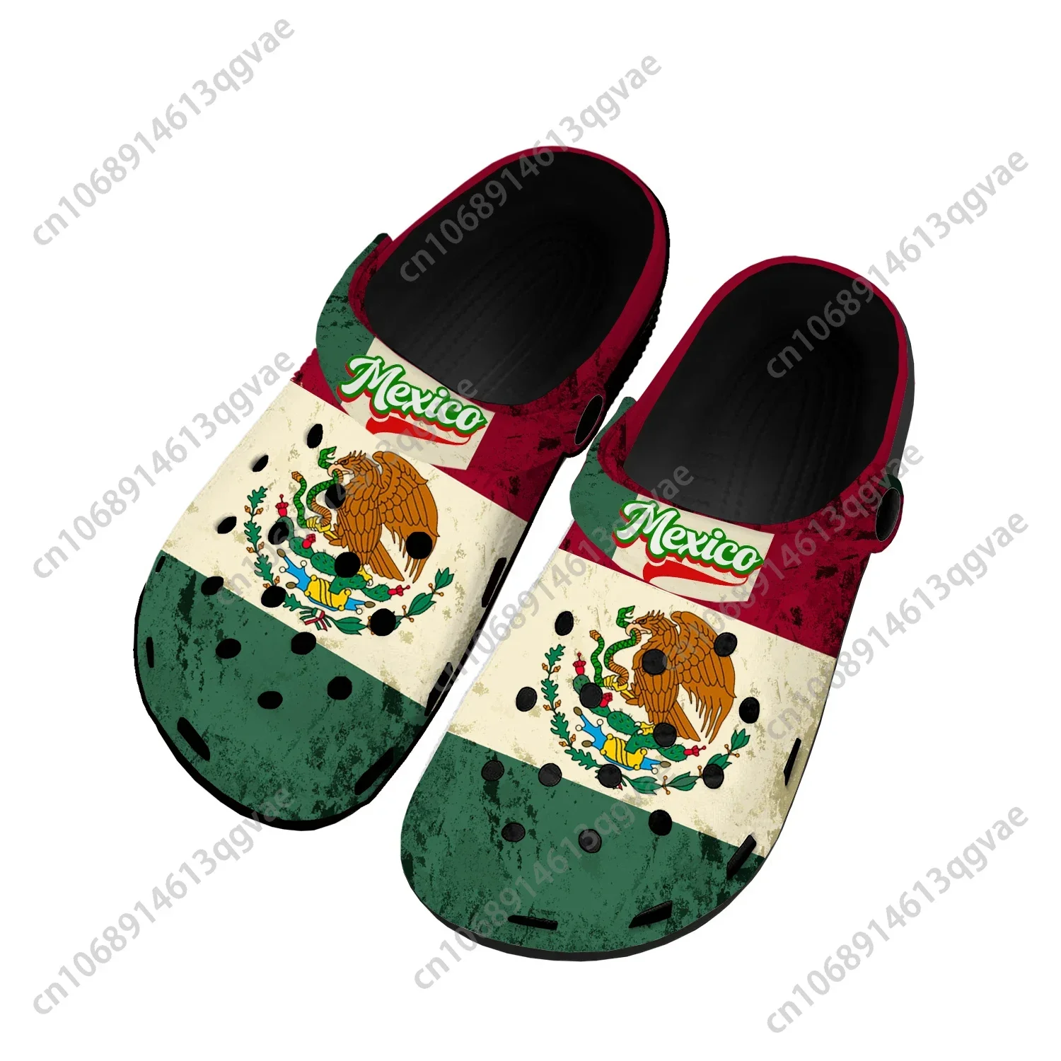 

Mexican Flag Home Clogs Custom Water Shoes Mens Womens Teenager Mmexico Shoe Garden Clog Breathable Beach Hole Slippers