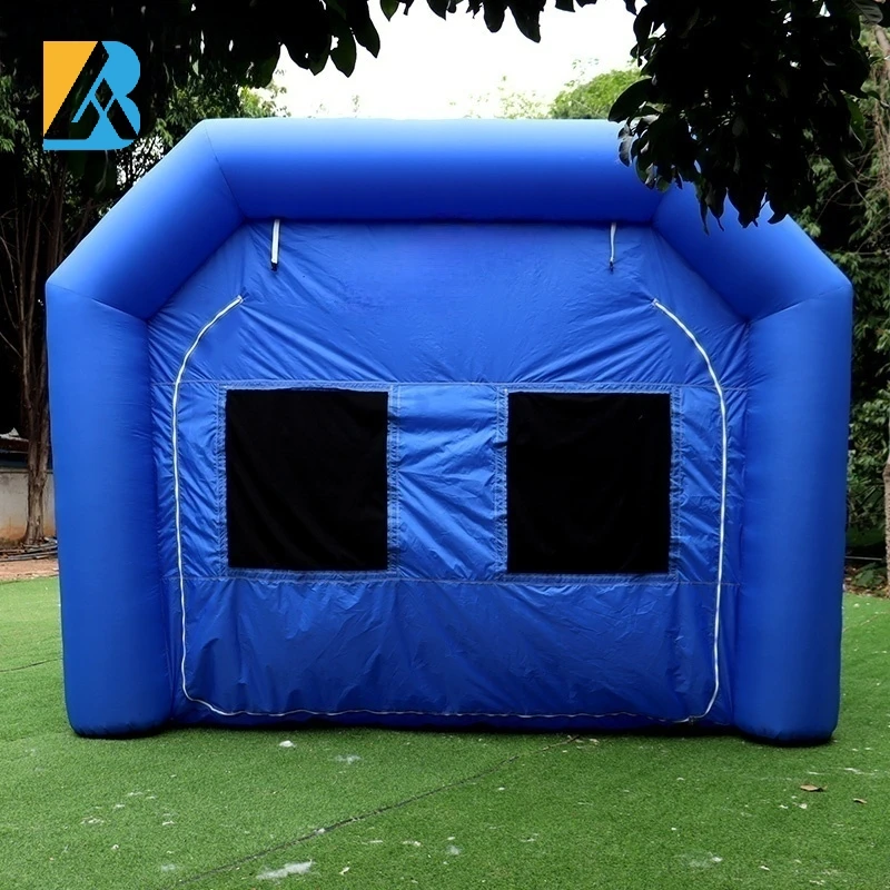 Inflatable Automotive Paint Booth Blue Inflatable Paint Spray Booth for Car Painting Toys