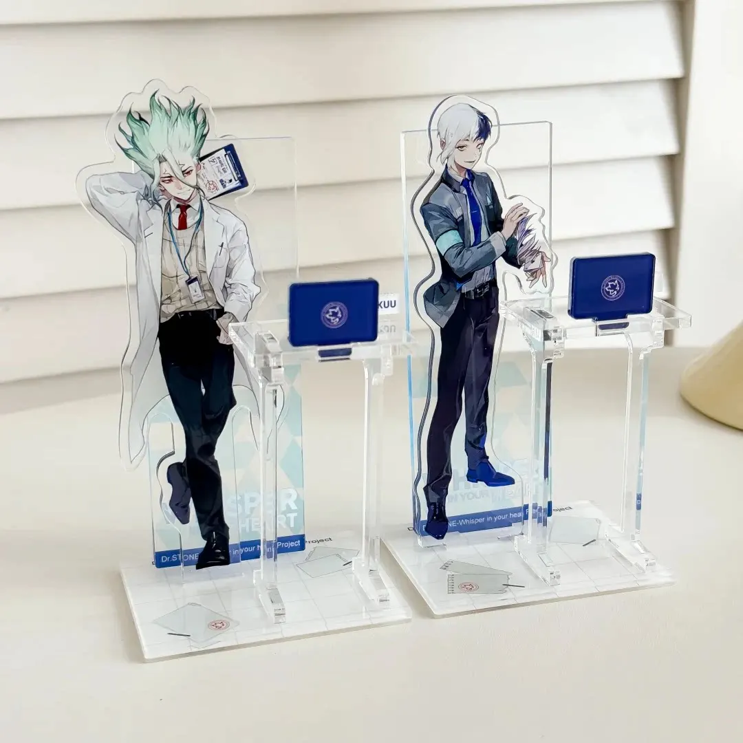 Figura de Acrílico de Dr. STONE, Exhibición de Artículos de Anime, Colección de Llaveros, Decoración de Escritorio, Adorno, Accesorios, Ishigami Senku