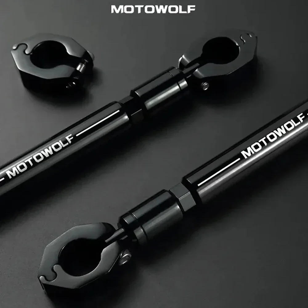 22mm Aluminum Motorcycle Reinforced Crossbar Balance Handlebar Extender Extension Moto Phone GPS Spotlight 22mm Mounting Bracket