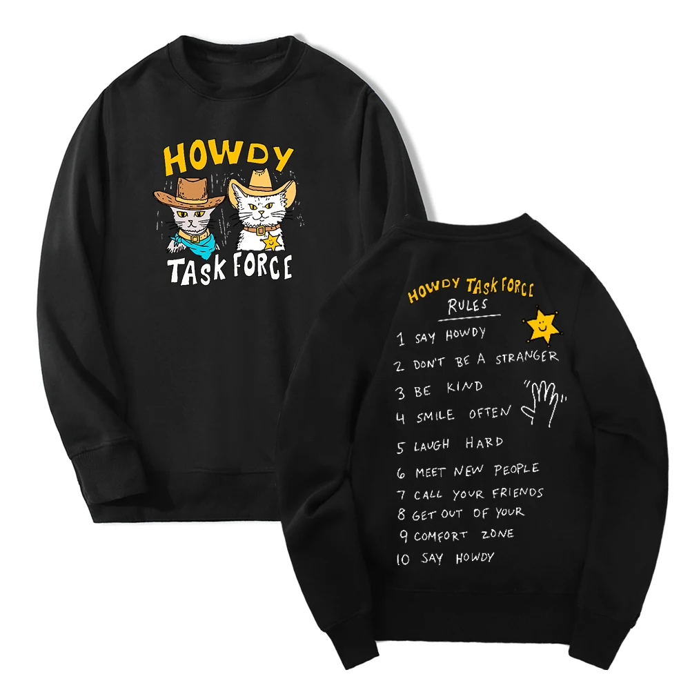 

Ryan Trahan Howdy Task Force Merch Sweatshirt Unisex Crewneck Long Sleeve Streetwear Women Men Funny Clothes