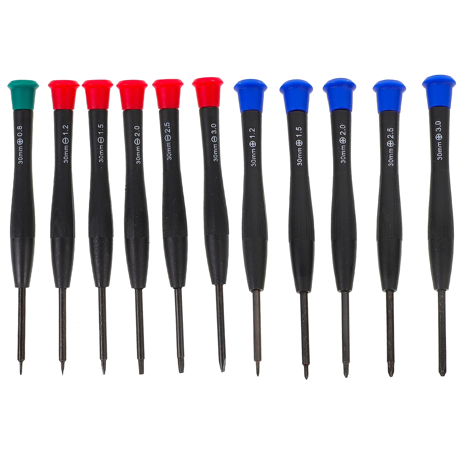 

11Pcs Precision Screwdriver Set Eyeglass Repair Kit Durable PVC Handles Ball Bearing Swivel for Watches Jewelry Pc