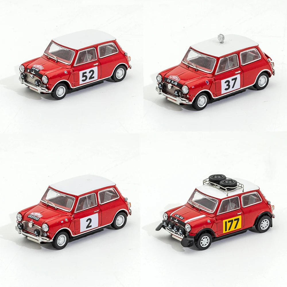 

GCD 1/64 Scale Alloy Car Morris Cooper S Rallye Montecarlo Model Premium Diecast Model Car Collectible toys