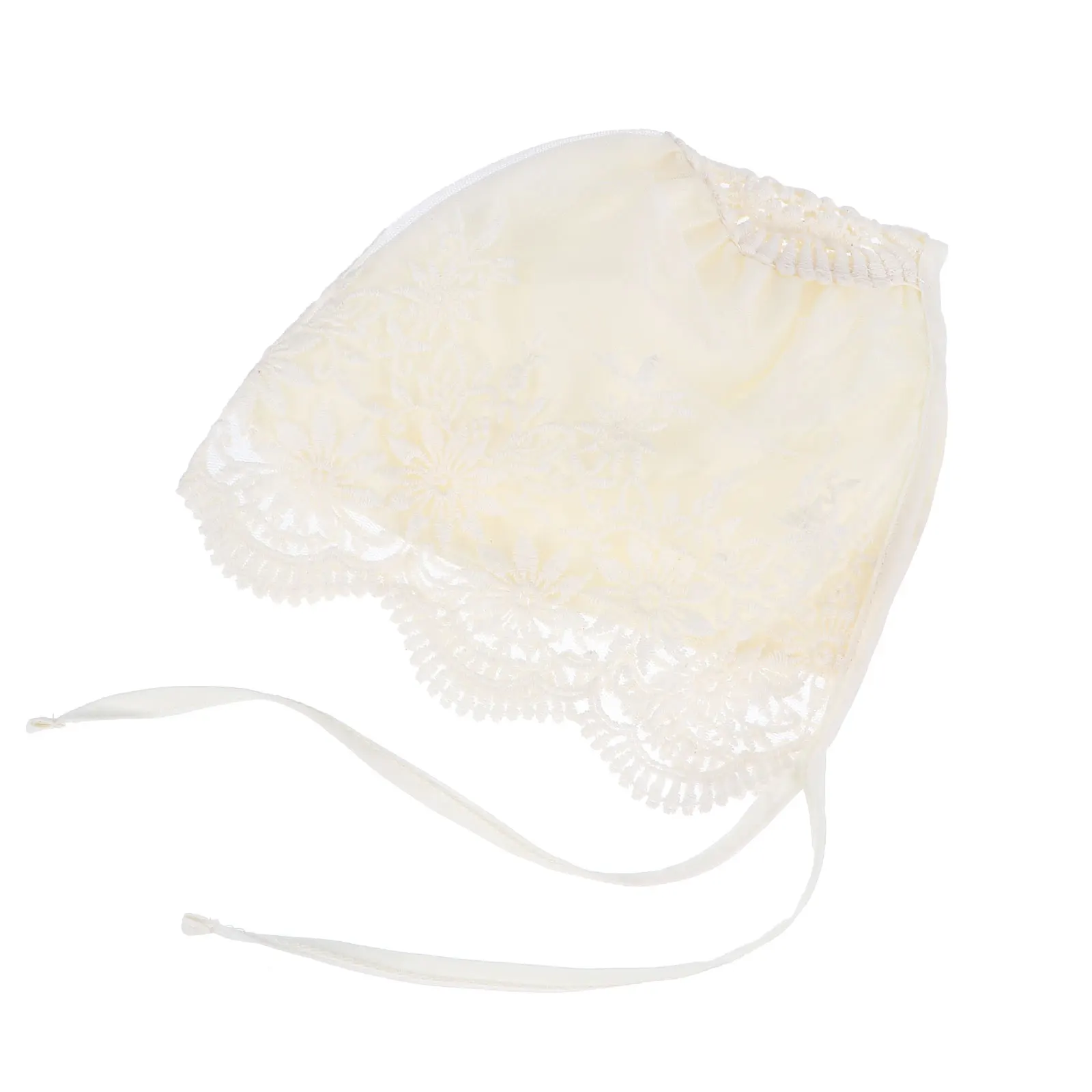 

Lace Court Hat for Baby Girls Newborn Toddler Sun Visor Hollow Out Fabric Bonnet Air Permeable Spring Wear Cute Photo