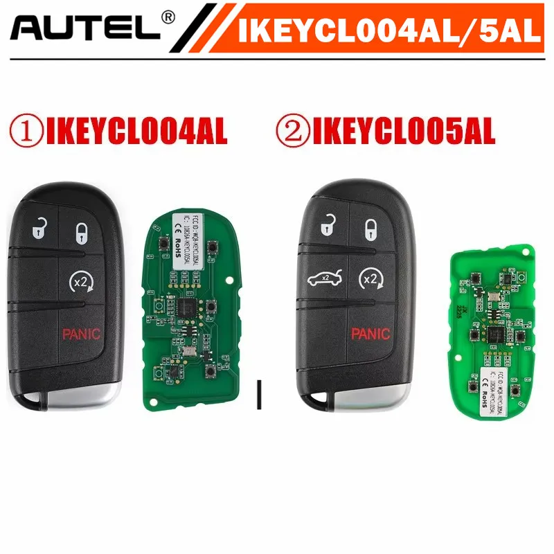 

AUTEL MAXIIM IKEY Премиум-стиль IKEYCL004AL/IKEYCL005AL для Chrysler 4/5 кнопок универсальный смарт-ключ для KM100 IM508 IM608 PRO