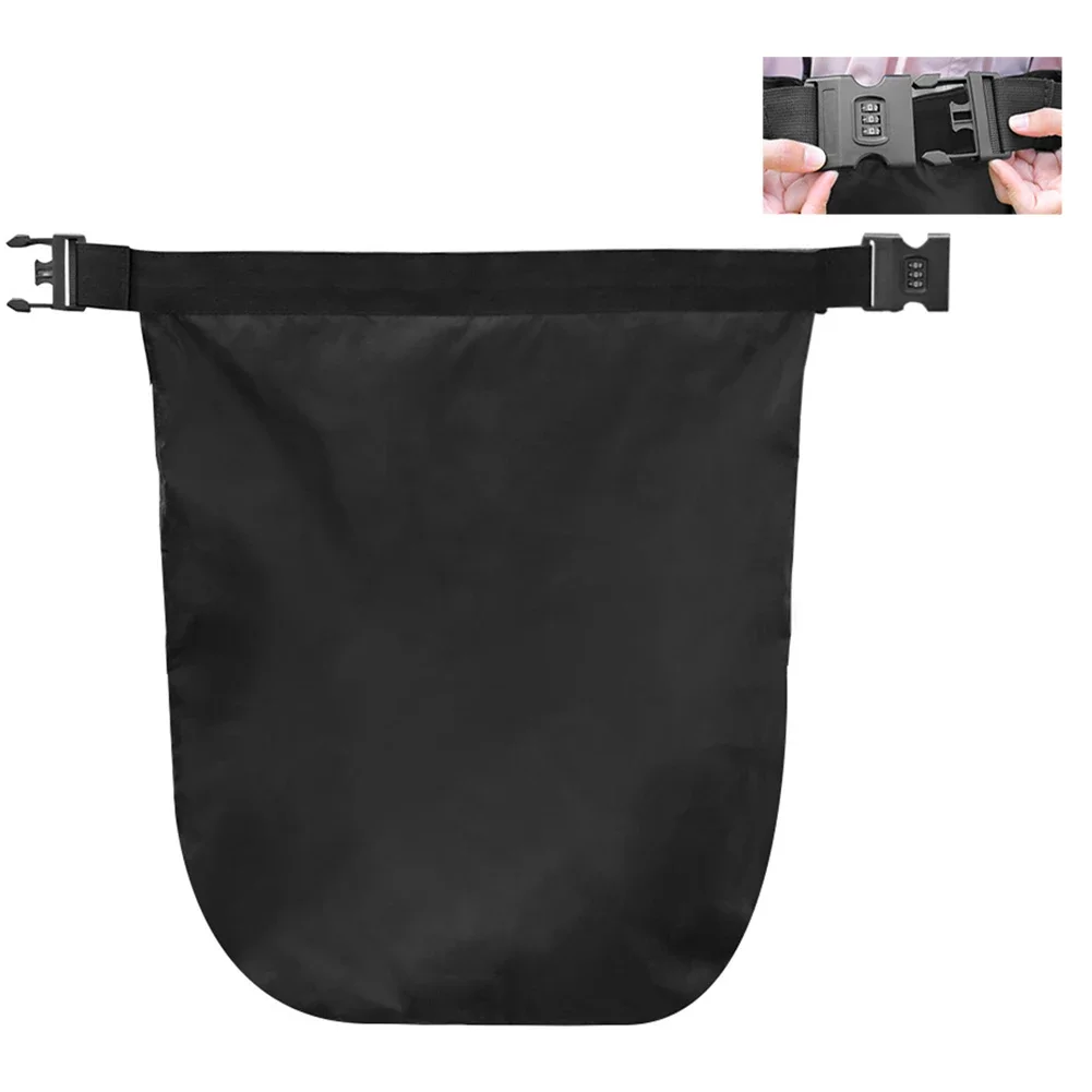 Bolsa para capacete de motocicleta, tecido oxford à prova d'água, tamanho grande, com bloqueio por senha, projetada para armazenamento seguro e uso ao