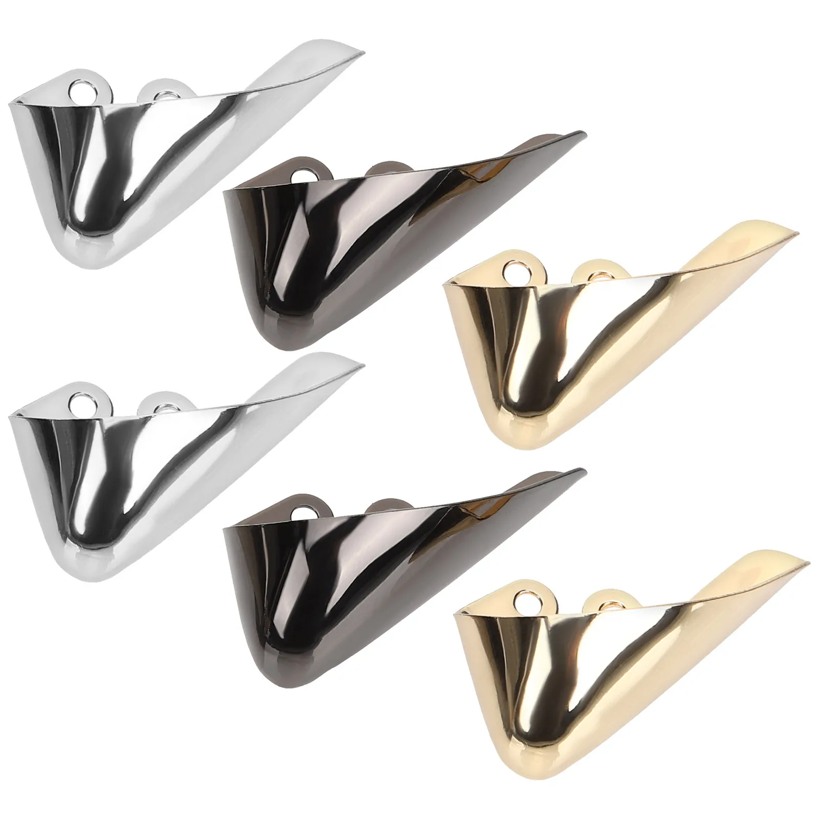 6Pcs Pointed Shoe Protectors Metal High Heel Covers Stylish Strong Wear Resistant Tip Caps for Pointed Shoes Shoe Protection