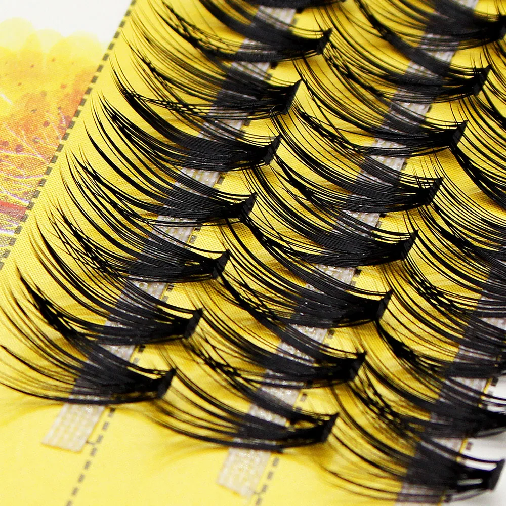 Schwarze 60 Bündel Nerz-Einzelwimpernverlängerungen Natürliche DD Seidenwimpern Weiche Cilos 3D Volumen-Wimpern – Detail 16