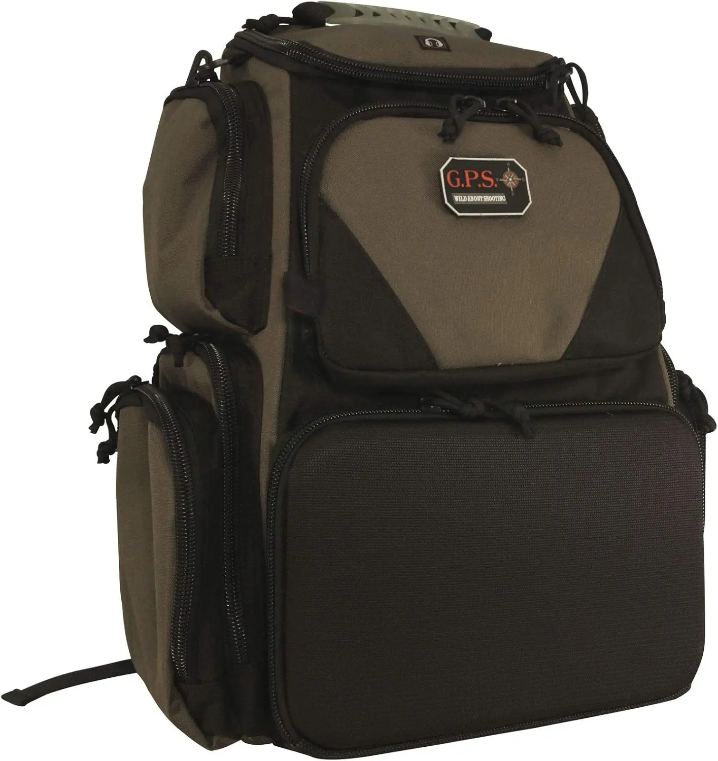 

Shooting Range Backpack for Shotgun Shells, Hunting Gear Bag with Ammo Storage, Olive Green