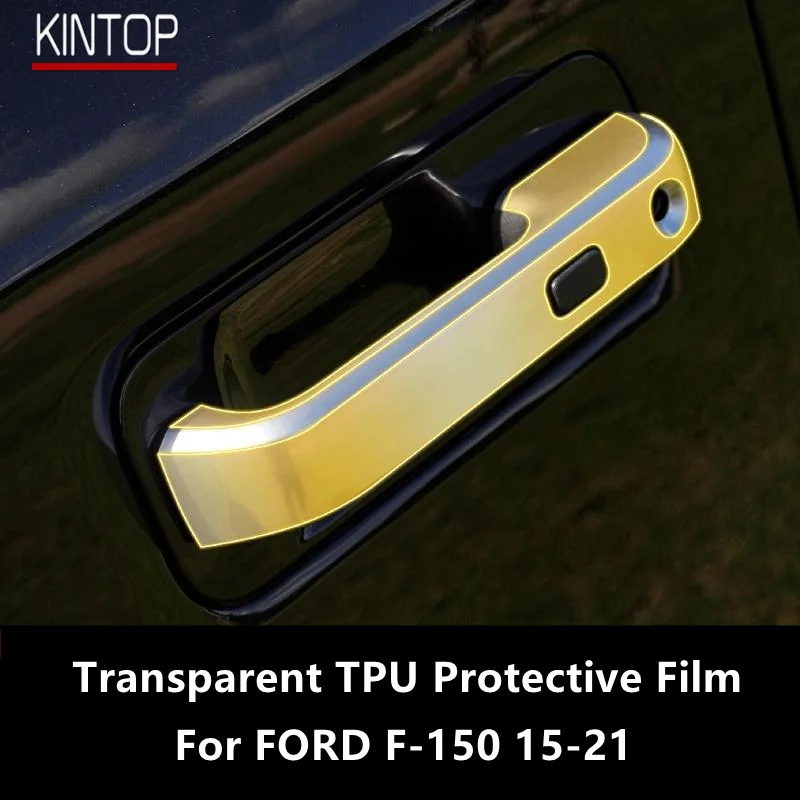 

For FORD F-150 15-21 Doors Handle Transparent TPU Protective Film Anti-scratch Repair Film Accessories Refit