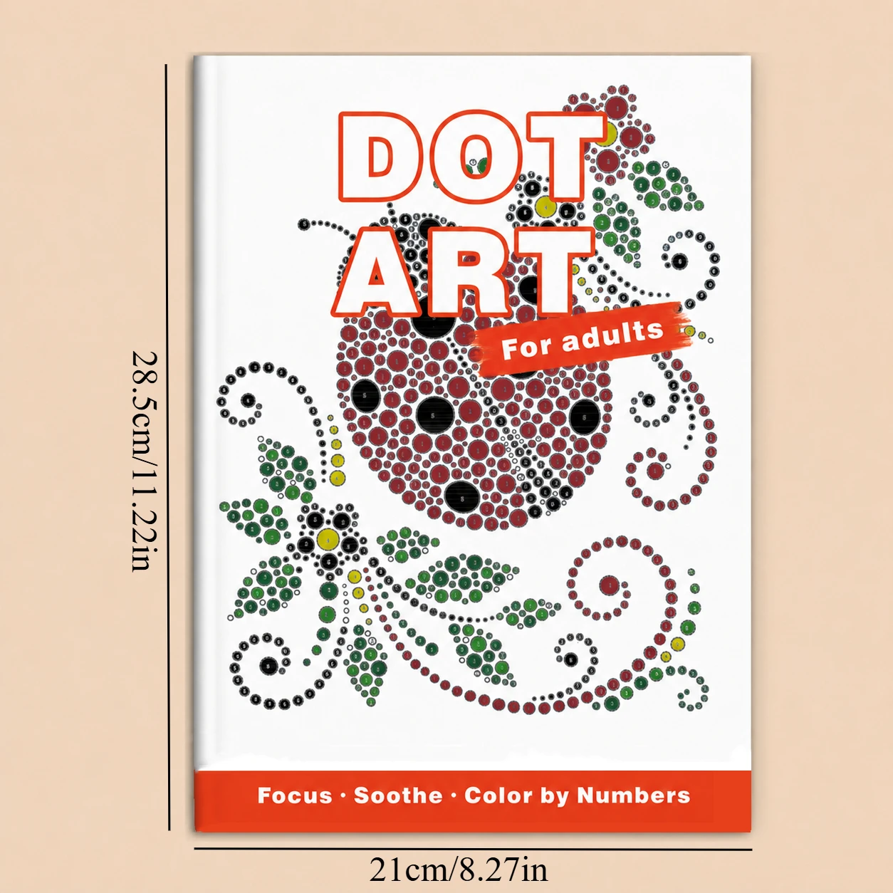 Dot Art Coloring Book for Adults: Color by Number – Relaxing & Mindful Activity