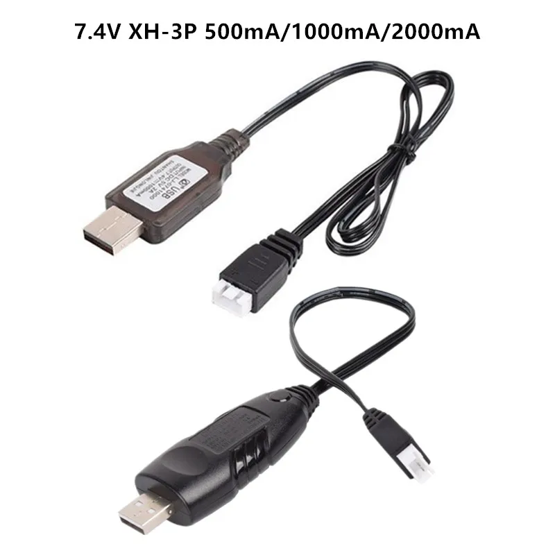 7,4 V Ladegerät XH-3P 2S Lipo Li-Ion Elektrische RC Spielzeug Flugzeug Auto Drone Roboter Für Tank 20001000/500 7,4 V Universal USB Ladegerät