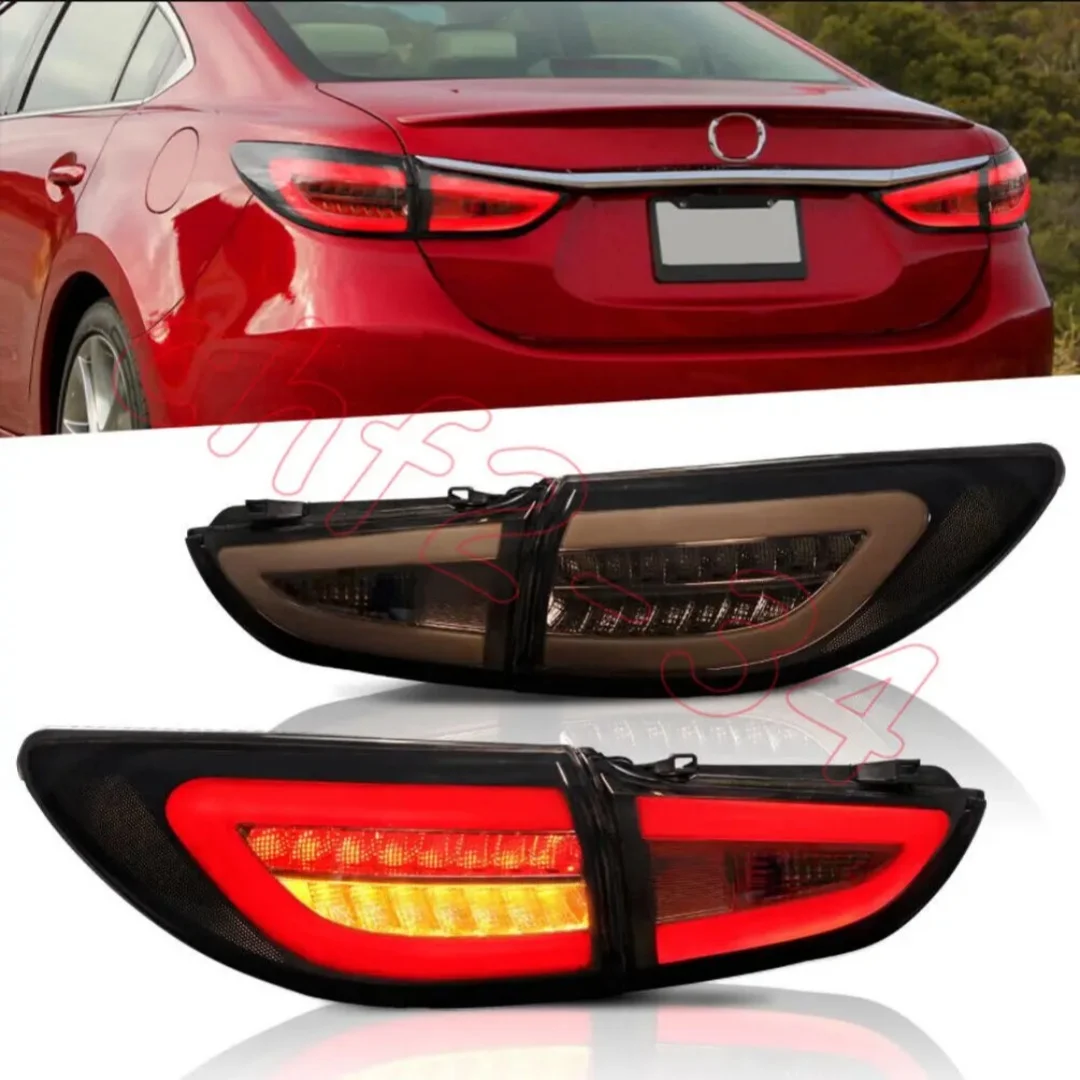 

LED Tail Lights for Mazda 6 2014-2018 Start-up Animation Sequential Signal Black Rear Lamps Assembly Accessary