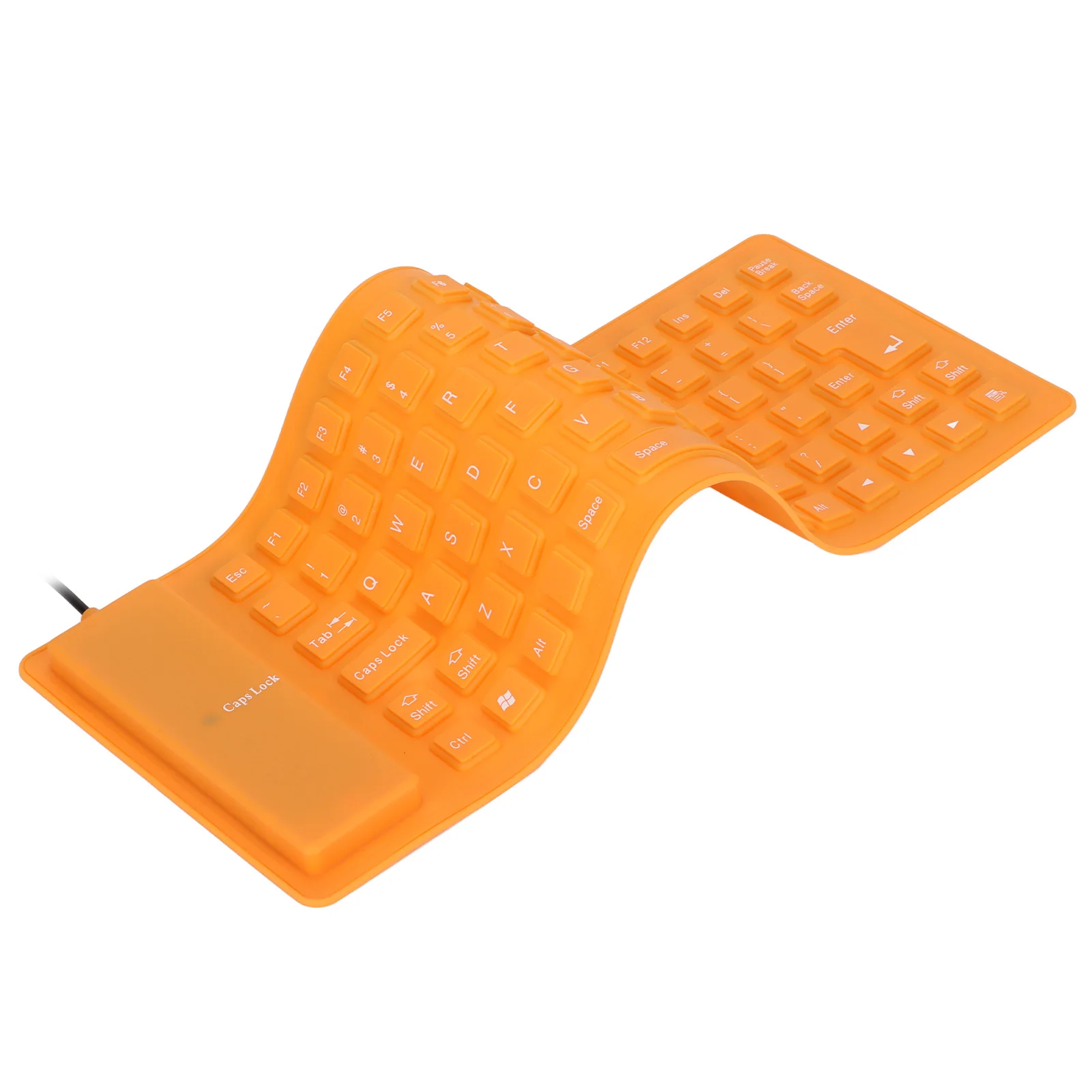 85 Keys USB Wired Keyboard Silicone Keyboard Fully Sealed Design Lightweight Portable Silent Soft Comfortable Keyboard for PC