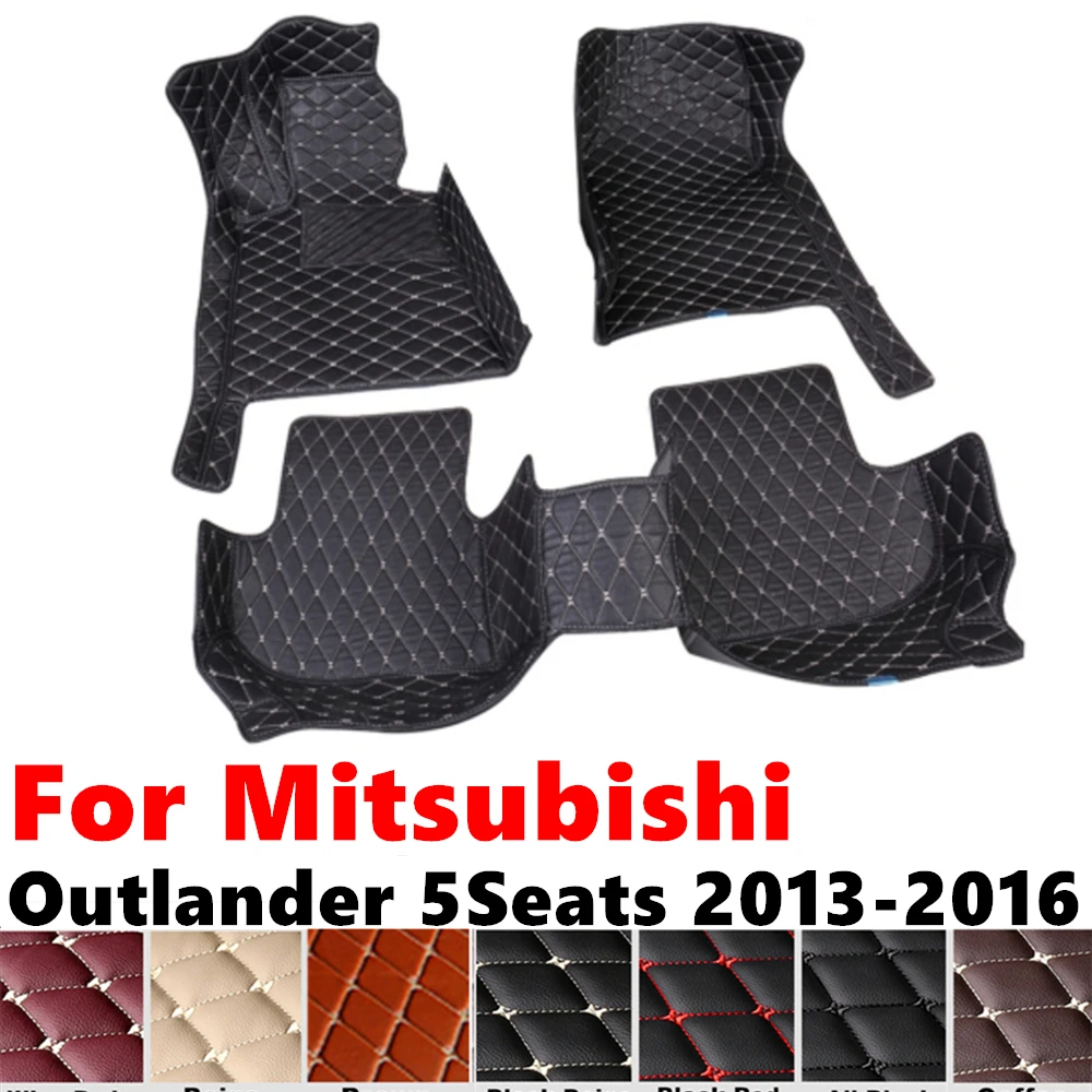 

Car Floor Mats For Mitsubishi Outlander 2016 2015-2013 Custom Fit Front & Rear Floor Liner Cover Foot Pads Interior Accessories