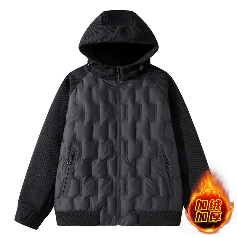 New Arrived Autumn and Winter Parkas Men Fashion Lightweight Duck Down Parkas Hooded Couple's Graphene Down Jacket Cold Jacket
