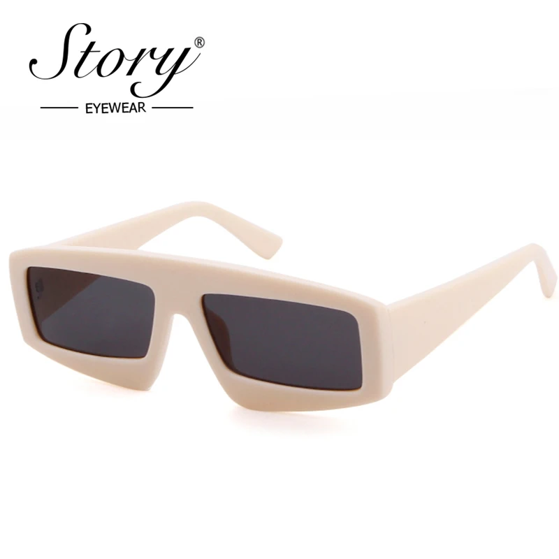 STORY 2018 Rectangle Shape GG Sunglasses Women Gothic Brand Designer Fashion Mirror Sun Glasses Eyewear For Women ST045