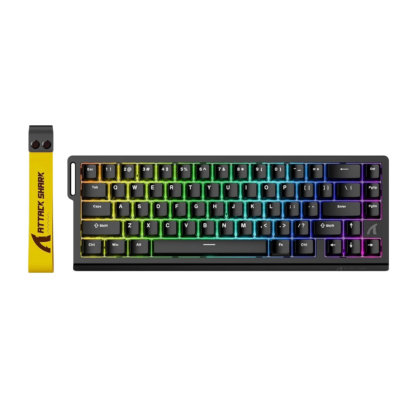 ATTACK SHARK X68 HE Rapid Trigger mechanisch gamingtoetsenbord 60% bedraad met instelbare bediening, magnetische schakelaar met hall-effect, 8KH