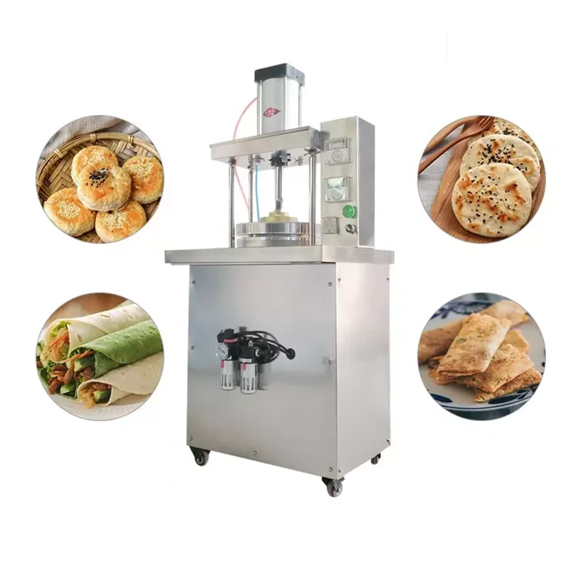 Automatic Crepe and Pancake Makers Roti Tortilla Making Machine Pita Spring Roll Arabic Bread Maker Chapatti Dough Press Machine