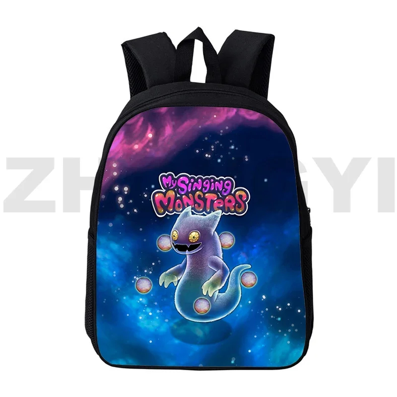 Divertente gioco My Singing Monsters School zaino ragazzi impermeabile Sport Bookbag 12/16 pollici ragazze Anime borsa a tracolla zaino per bambini