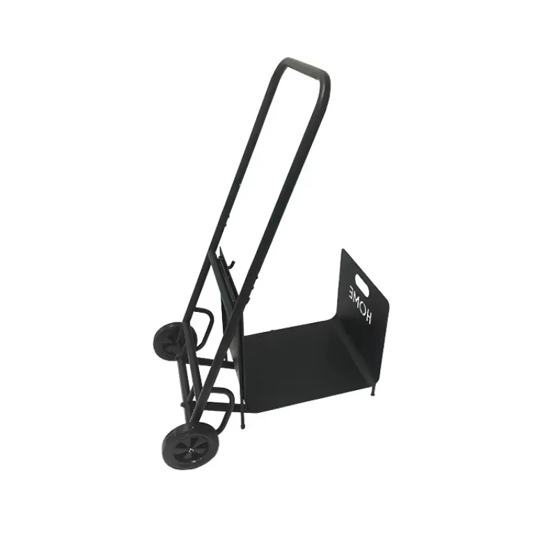Popular Outdoor Log Rack Holder Fireplace Patio Deck Metal Kindling Logs Storage Stand