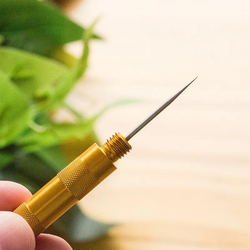 Mini Leather Sewing Awl Tool For Handmade Stitch Leather Shoe Repair Sewing Needle DIY Craft Stitching Punching Accessories