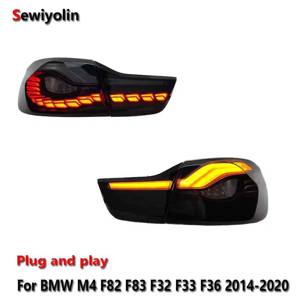 

Car LED Tail Light Accessories For BMW M4 F82 F83 F32 F33 F36 2014-2020 Auto Rear Fog DRL Brake Turn Signal Lamp Plug and Play