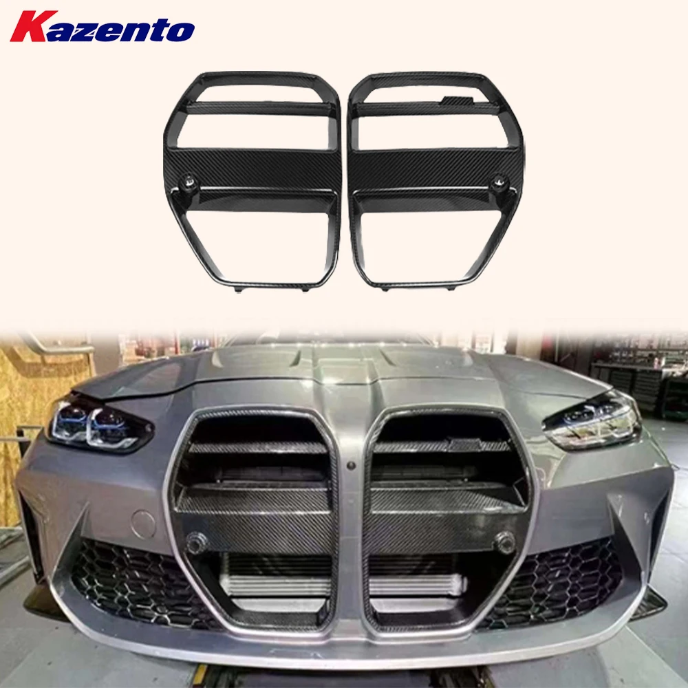 

For BMW M3 G80 G81 M4 G82 G83 20-24 Carbon V Style Front Center Grille Cover