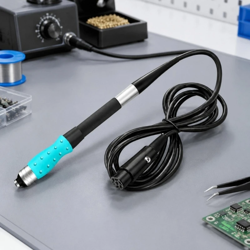 Electronics Repair Soldering Station Handle with Threaded Metal Tip Mount high quality