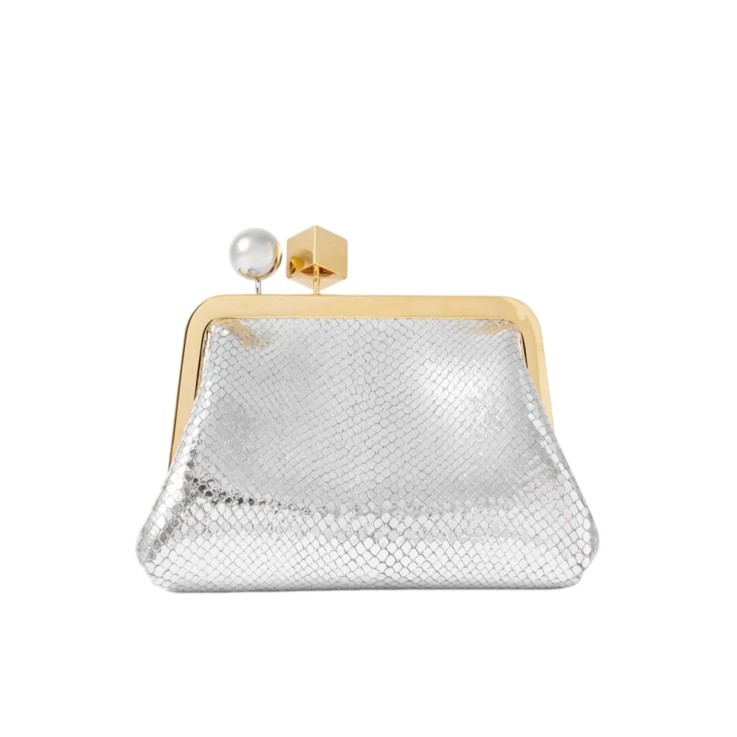 

Женская сумка-клатч DONGSUO с застежкой-карабином, черная, с рамкой, для вечерних мероприятий, новинка 2026 года, из микрофибры, кожаная, на плечо