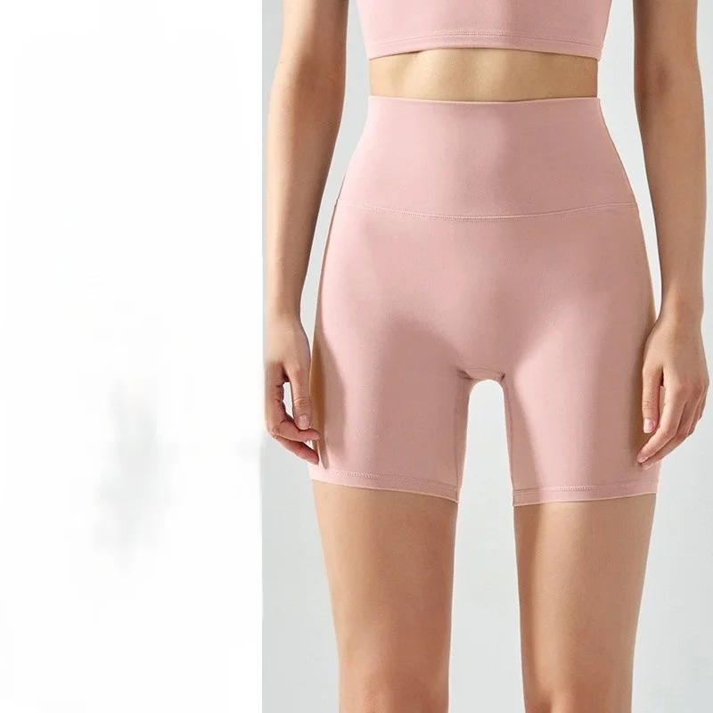 Yoga-Shorts für Fitnessstudio, Damen, bedruckt, Training, Laufen, Seitendetail, Modal, Weiß, Sport, modisch, schnell trocknend, leicht, eng anliegend, sportlich, Basic Vibe