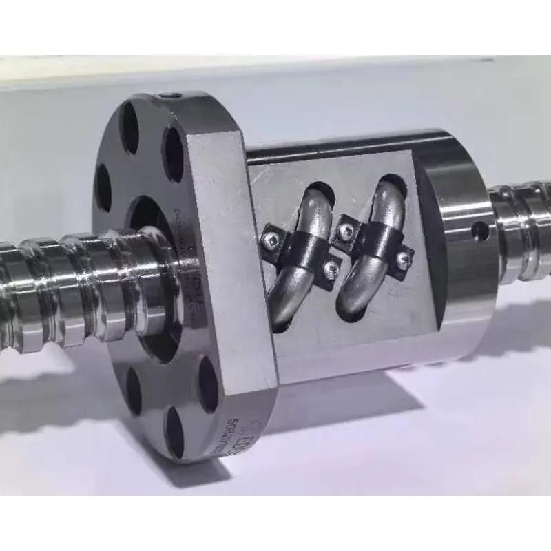 High Precision External Recirculating Ball Screws CNC Steel Ball Roller Screw Compact Design Solution Lead Screw Nut Bearing