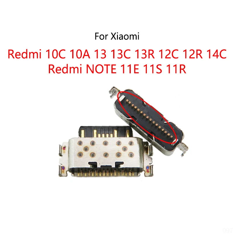 Dla Xiaomi Redmi 10C 10A 13 13C 13R 12C 12R 14C / Redmi NOTE 11E 11S 11R Gniazdo ładowania USB Port Jack Złącze ładowania stacji dokującej — zdjęcie 6