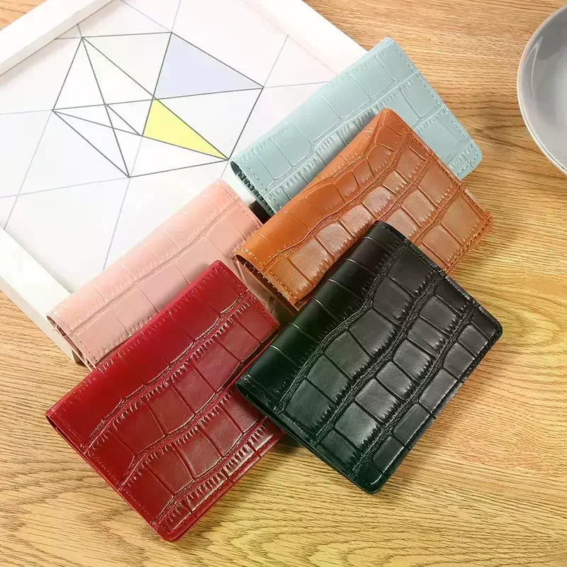 

Short Women Wallet Faux Leather Multi Card Slots Holder Coin Purse Bag Portable Solid Color Mini Wallet